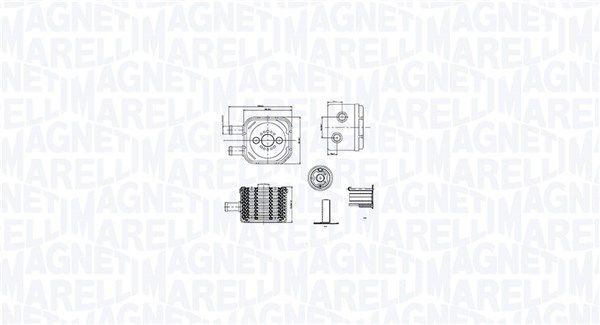 Оливний радіатор двигуна MAGNETI MARELLI 350300003500 - zapix