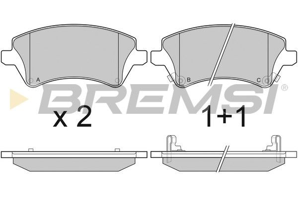 Гальмівні колодки дискові BREMSI BP3030 - zapix