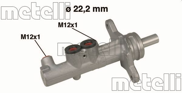 Головний гальмівний циліндр METELLI 050535 - zapix