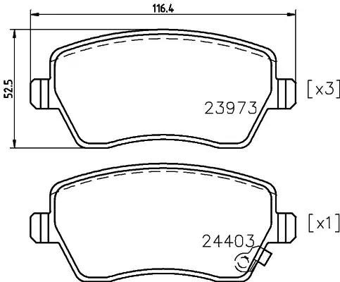 Гальмівні колодки дискові NISSHINBO NP9004 - zapix