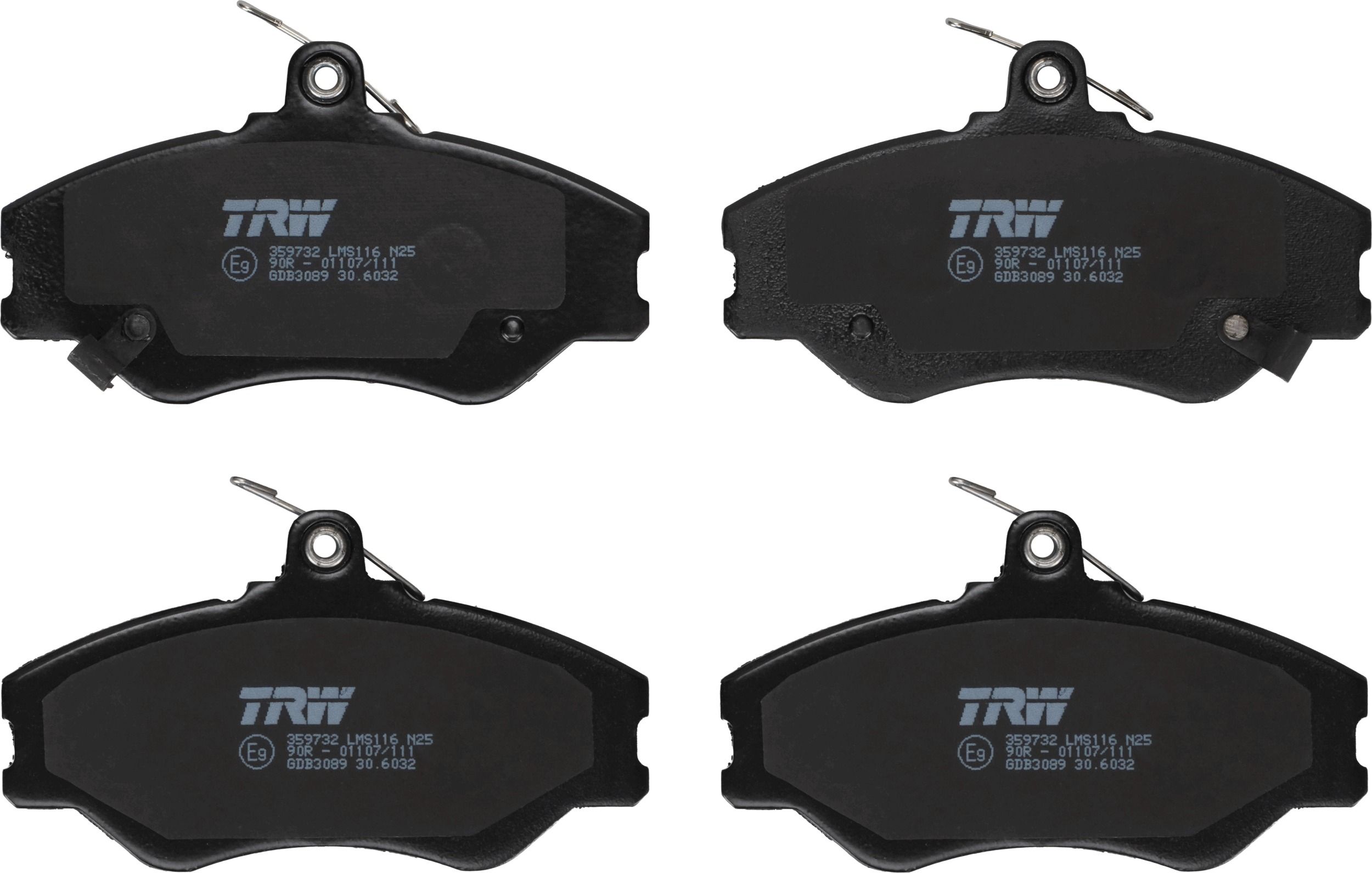 Гальмівні колодки дискові TRW GDB3089 - zapix