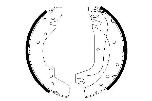 Гальмівні колодки ручника (барабанні) BOSCH 0986487547 - zapix
