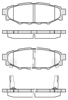 Гальмівні колодки дискові WOKING P1036312 - zapix