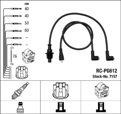 Кабелі запалювання NGK 7157 - zapix