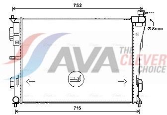 Радіатор охолодження двигуна AVA QUALITY COOLING HY2379 - zapix