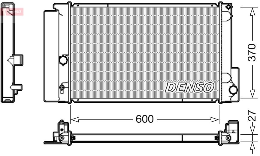 Радіатор охолодження двигуна DENSO DRM50087 - zapix