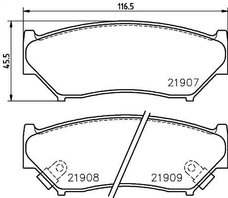 Гальмівні колодки дискові NISSHINBO NP9005 - zapix