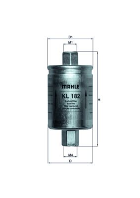Паливний фільтр MAHLE KL182 - zapix