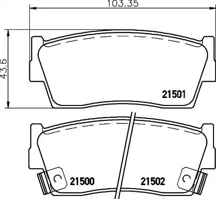 Гальмівні колодки дискові NISSHINBO NP9007 - zapix