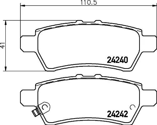 Гальмівні колодки дискові NISSHINBO NP2028 - zapix
