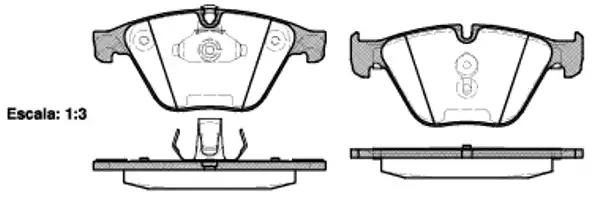 Гальмівні колодки дискові WOKING P957320 - zapix