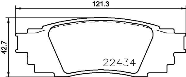 Гальмівні колодки дискові NISSHINBO NP1112 - zapix