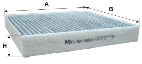 Фільтр салону MFILTER K9069C - zapix