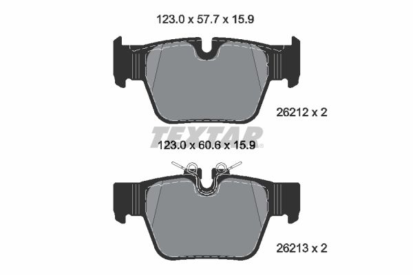 Гальмівні колодки дискові TEXTAR 2621201 - zapix