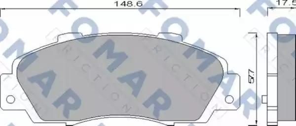 Гальмівні колодки дискові FOMAR FRICTION FO488181 - zapix