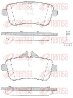 Гальмівні колодки дискові REMSA 150310 - zapix