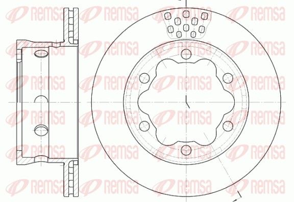 Гальмівний диск REMSA 662310 - zapix