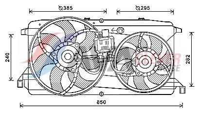 Вентилятор системи охолодження AVA QUALITY COOLING FD7579 - zapix