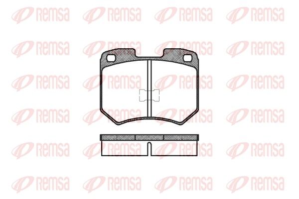 Гальмівні колодки дискові REMSA 001900 - zapix