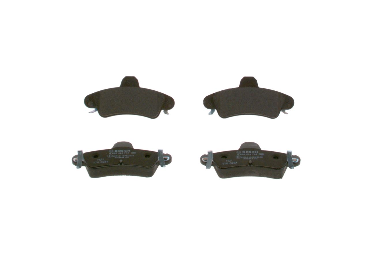 Гальмівні колодки дискові BOSCH 0986424744 - zapix