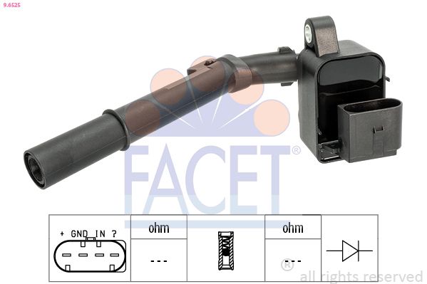 Котушка запалювання FACET 96525 - zapix