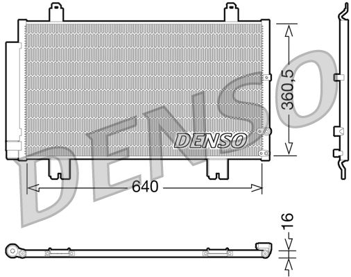 Радіатор кондиціонера DENSO DCN51005 - zapix