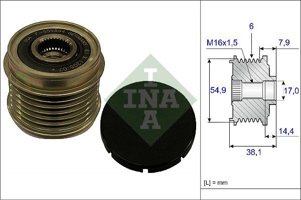 Муфта генератора SCHAEFFLER INA 535017610 - zapix