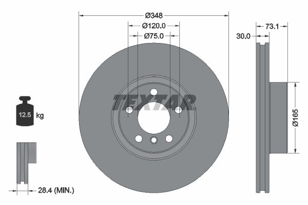 Тормозной диск TEXTAR 92320505