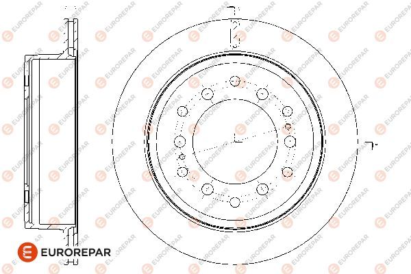 Гальмівний диск EUROREPAR 1667865580 - zapix