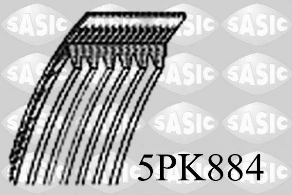 Поліклиновий ремінь SASIC 5PK884 - zapix