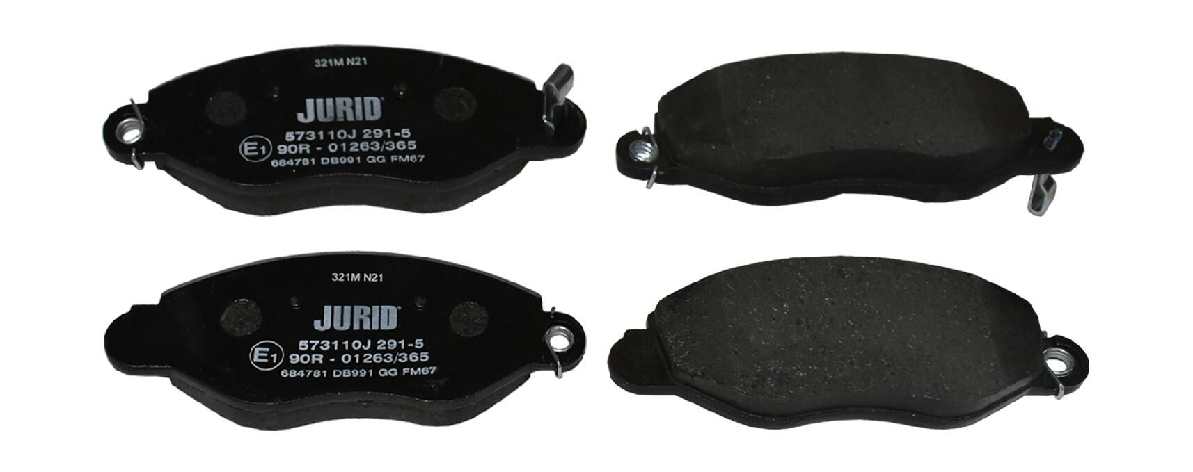 Гальмівні колодки дискові JURID 573110J - zapix