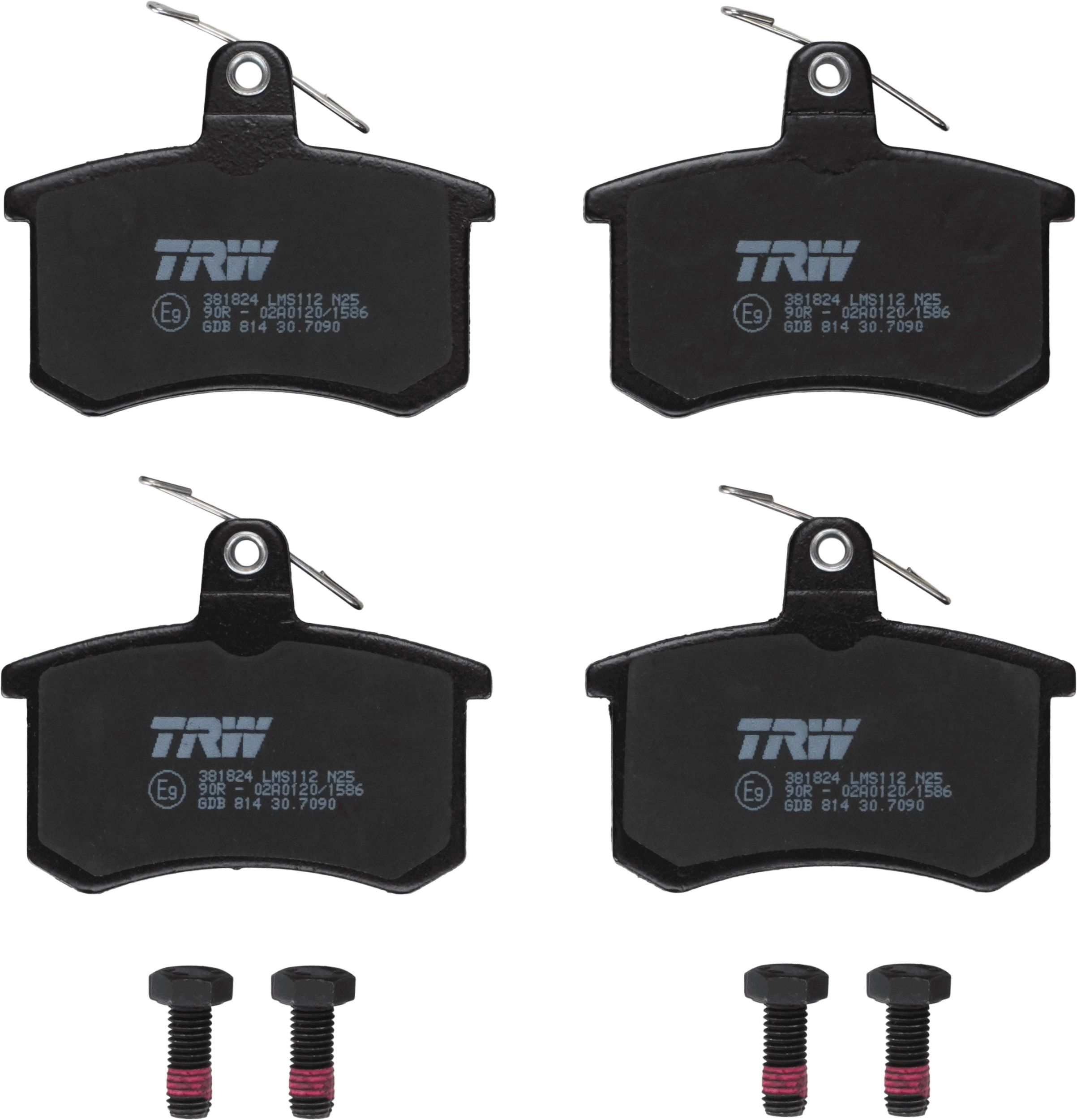 Гальмівні колодки дискові TRW GDB814 - zapix