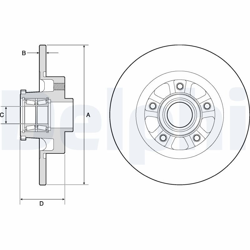 Тормозной диск DELPHI BG9190RSC