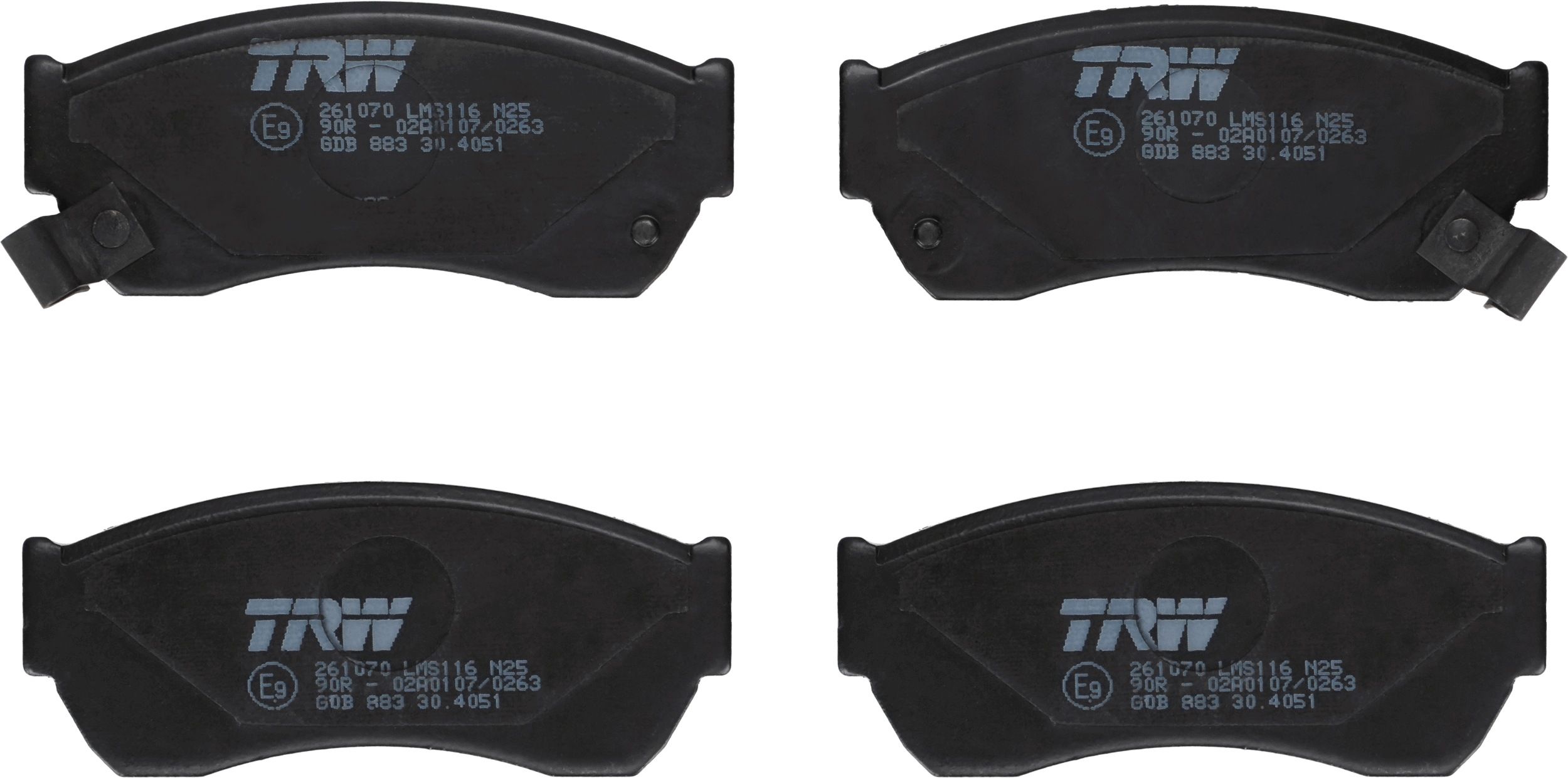Гальмівні колодки дискові TRW GDB883 - zapix