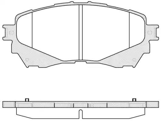 Гальмівні колодки дискові WOKING P1438304 - zapix
