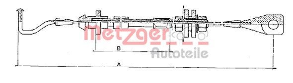 Трос газу METZGER 10090 - zapix