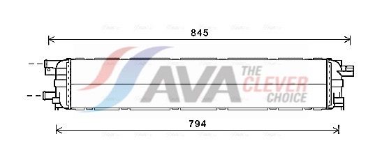 Радіатор охолодження двигуна AVA QUALITY COOLING AI2366 - zapix