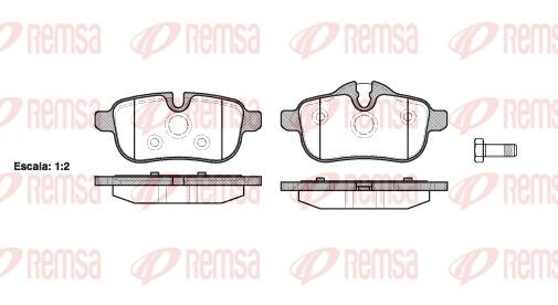 Гальмівні колодки дискові REMSA 141700 - zapix