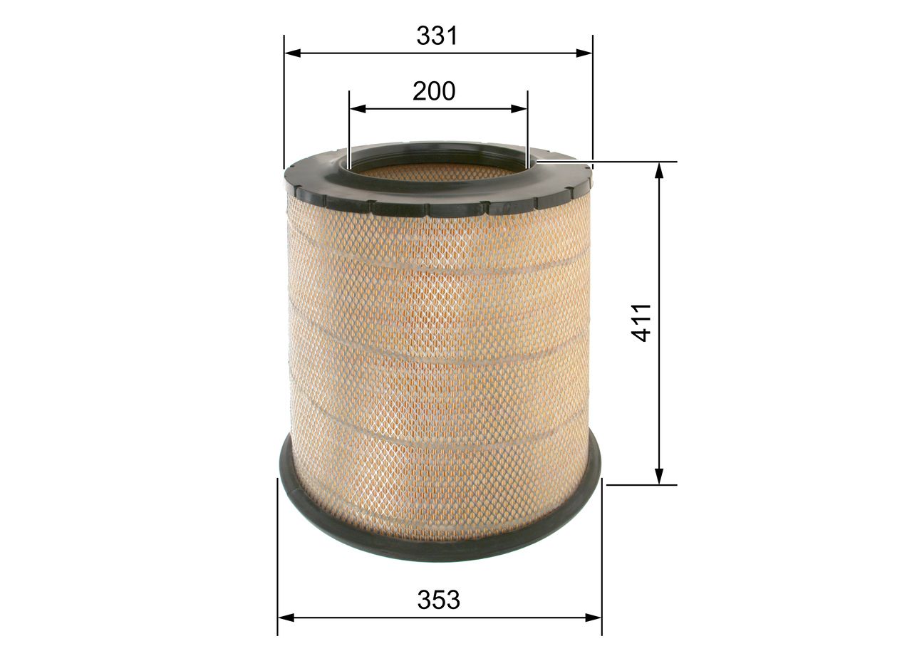 Повітряний фільтр BOSCH F026400034 - zapix