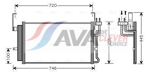 Радіатор кондиціонера AVA QUALITY COOLING HY5084D - zapix