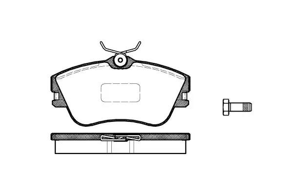 Гальмівні колодки дискові WOKING P580300 - zapix