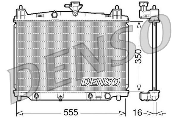 Радіатор охолодження двигуна DENSO DRM44018 - zapix