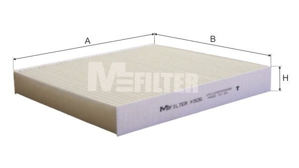 Фільтр салону MFILTER K926 - zapix