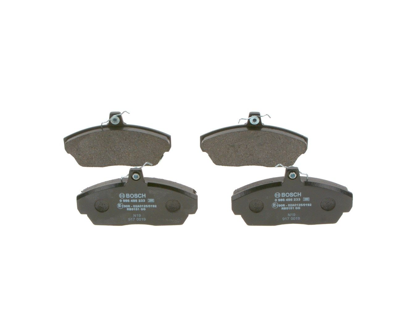 Гальмівні колодки дискові BOSCH 0986495233 - zapix