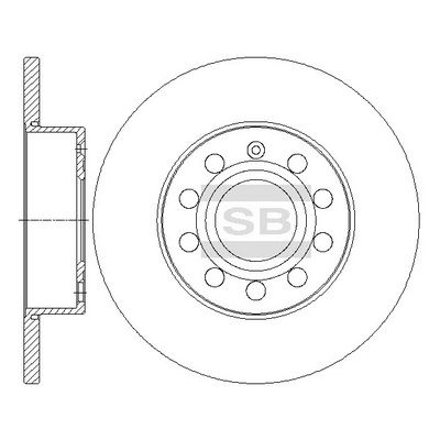 Гальмівний диск HI-Q SD5407 - zapix