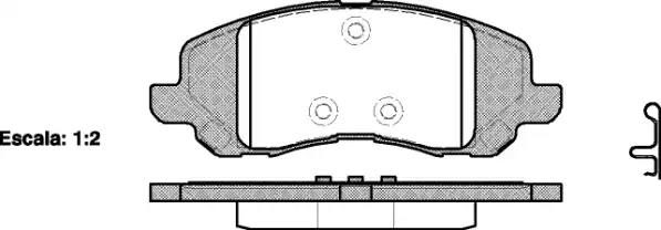 Гальмівні колодки дискові WOKING P904320 - zapix
