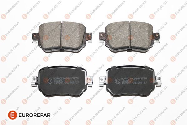 Гальмівні колодки дискові EUROREPAR 1639376780