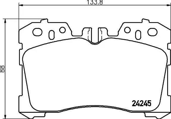 Гальмівні колодки дискові NISSHINBO NP1107 - zapix
