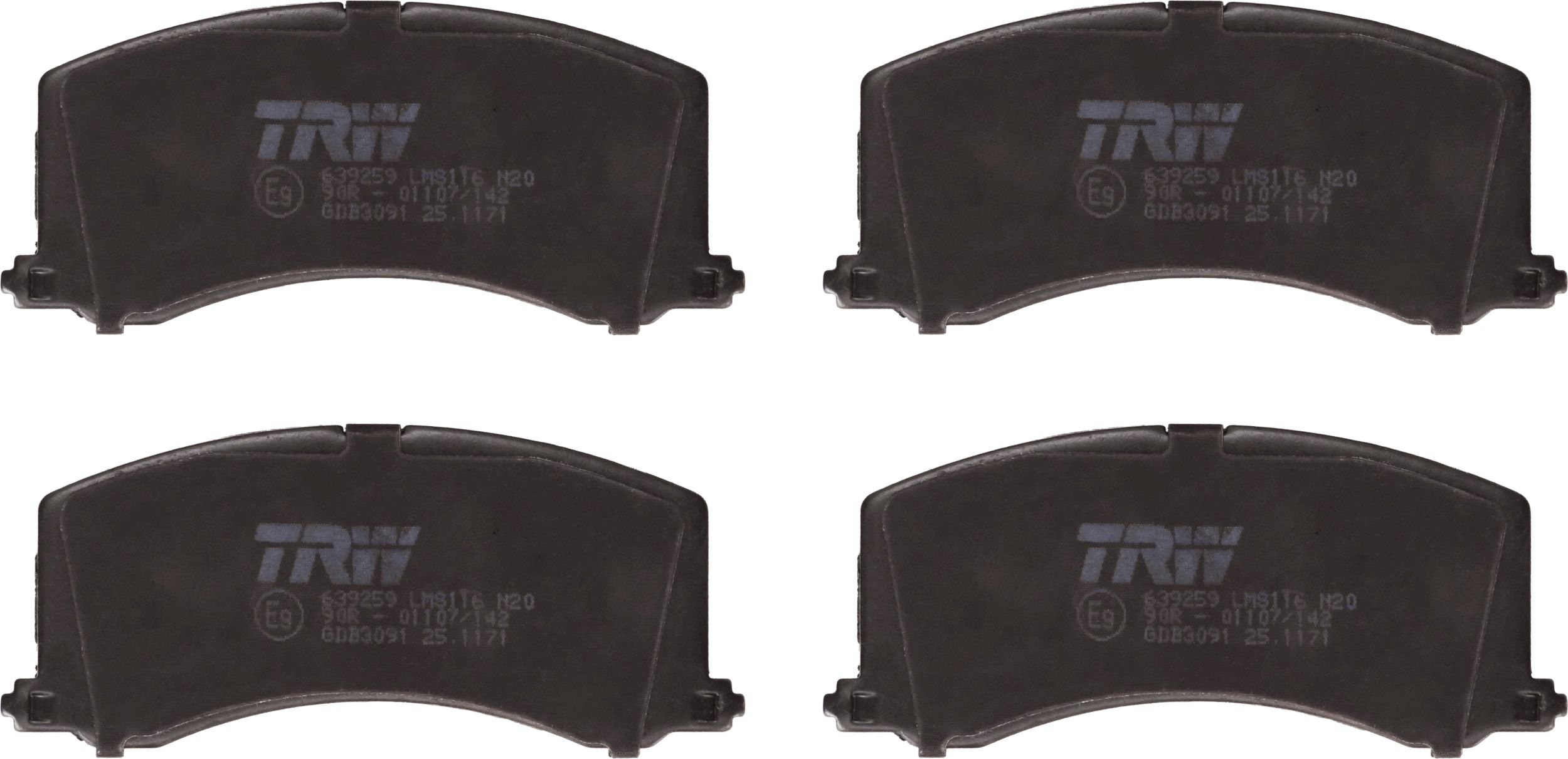 Гальмівні колодки дискові TRW GDB3091 - zapix