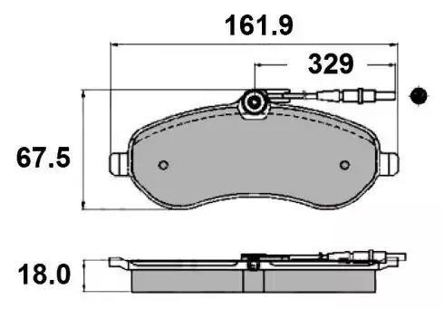 Тормозные колодки дисковые NATIONAL NP2115